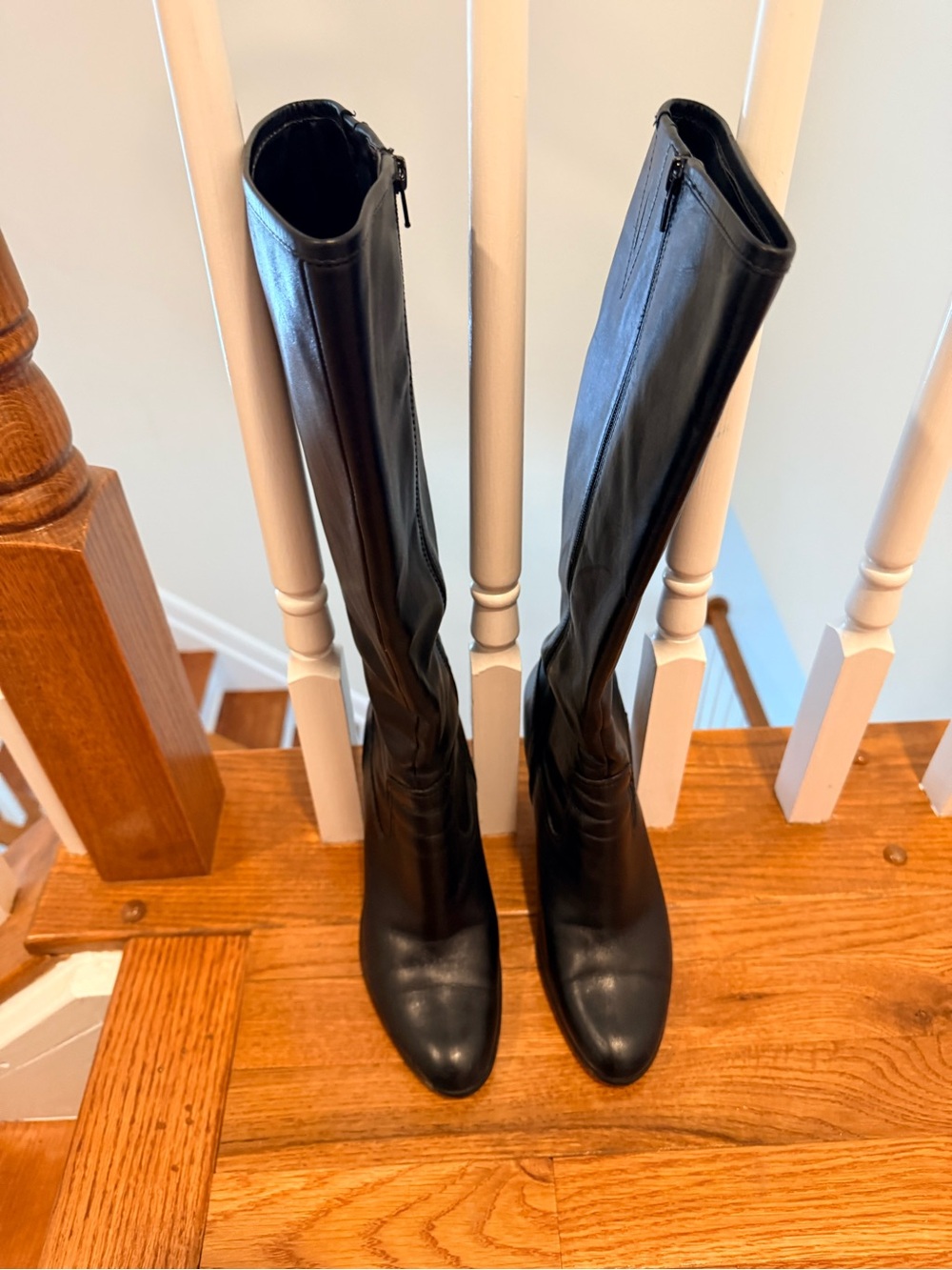 Lauren Ralph Lauren Black Over-the-Knee Zip Boots